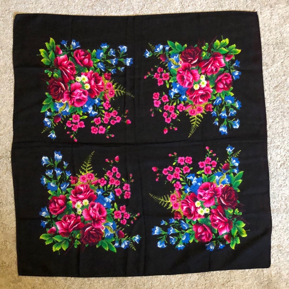 Flower scarf from Poland